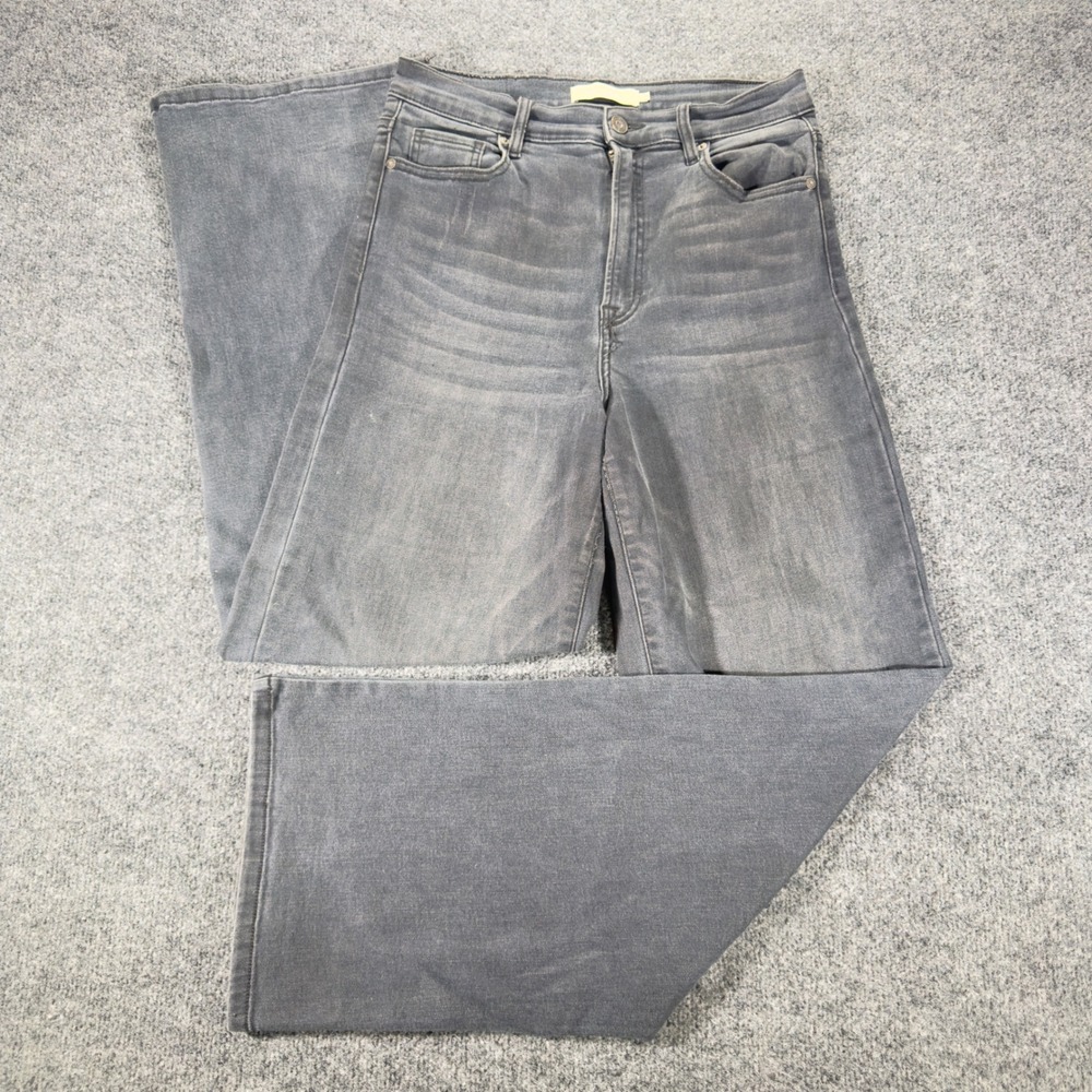 Hidden Jeans High Rise Wide Leg Denim Pants Gray Washed Size 29 BLK Womens